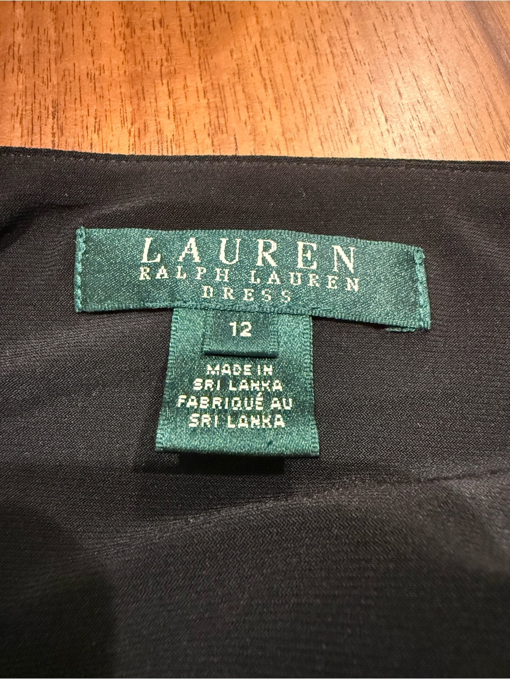 Ralph Lauren Black Surplice Ruched-Side Midi Dress - Picture 5 of 9